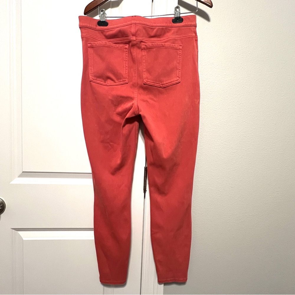 Spanx Pull On Mid Rise Burnt Orange Terracotta Skinny Jeggings Size XL - Picture 6 of 8